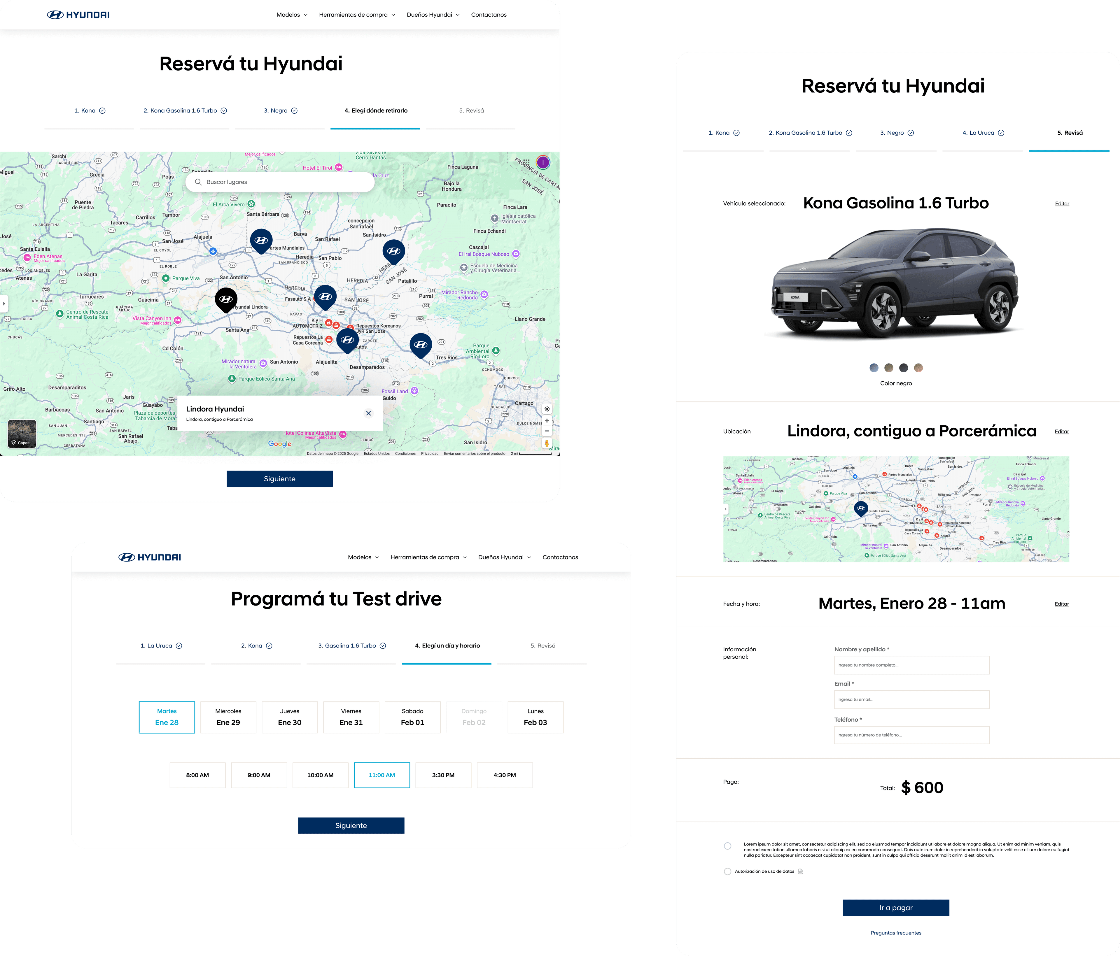 Hyundai - Diseño web y catálogo de vehículos
